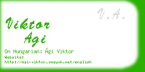 viktor agi business card